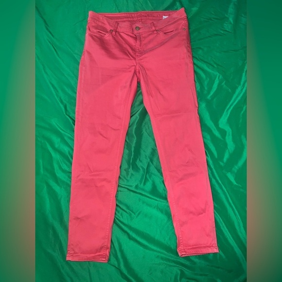 Escada Pants - Escada Sport Vibrant Red Skinny Cropped Jeggings size 36